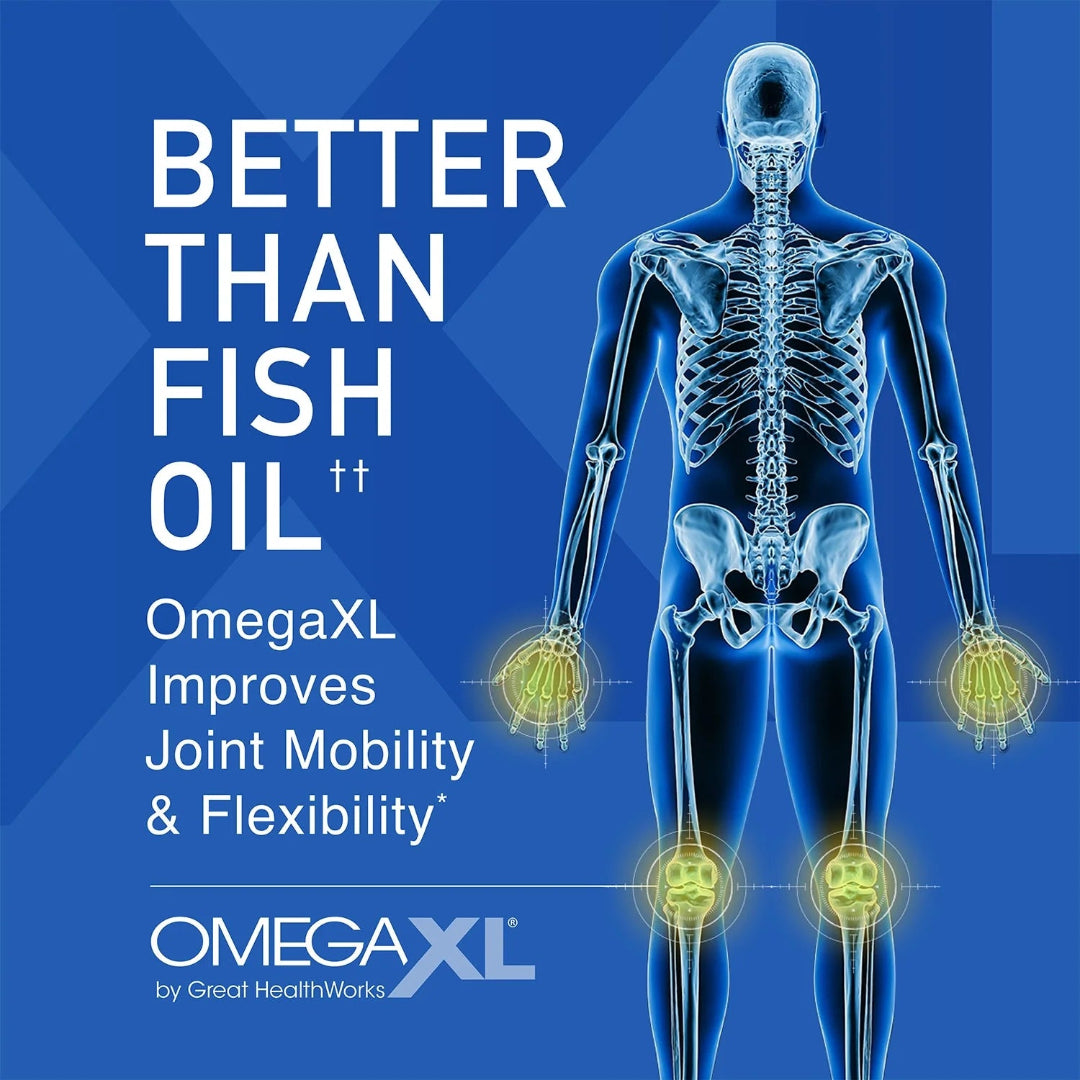 OmegaXL is a potent Omega-3 joint supplement containing DHA and EPA, supported by over 40