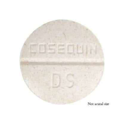 White pill with 'Cosequin DS' imprint on a white background